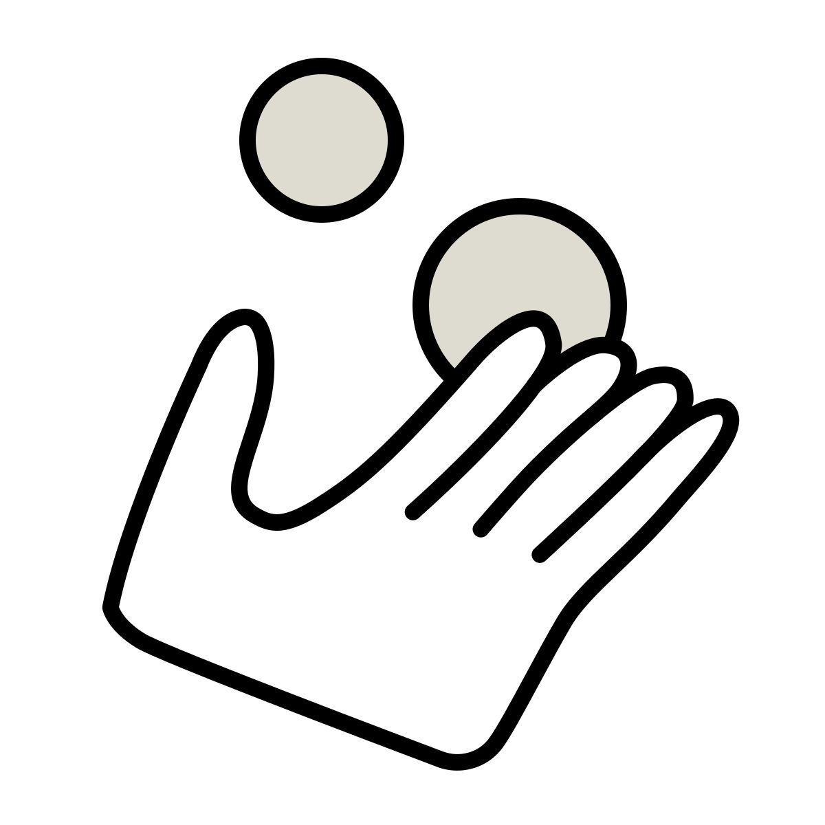 icon receber dinheiro claude hand drawn estilo