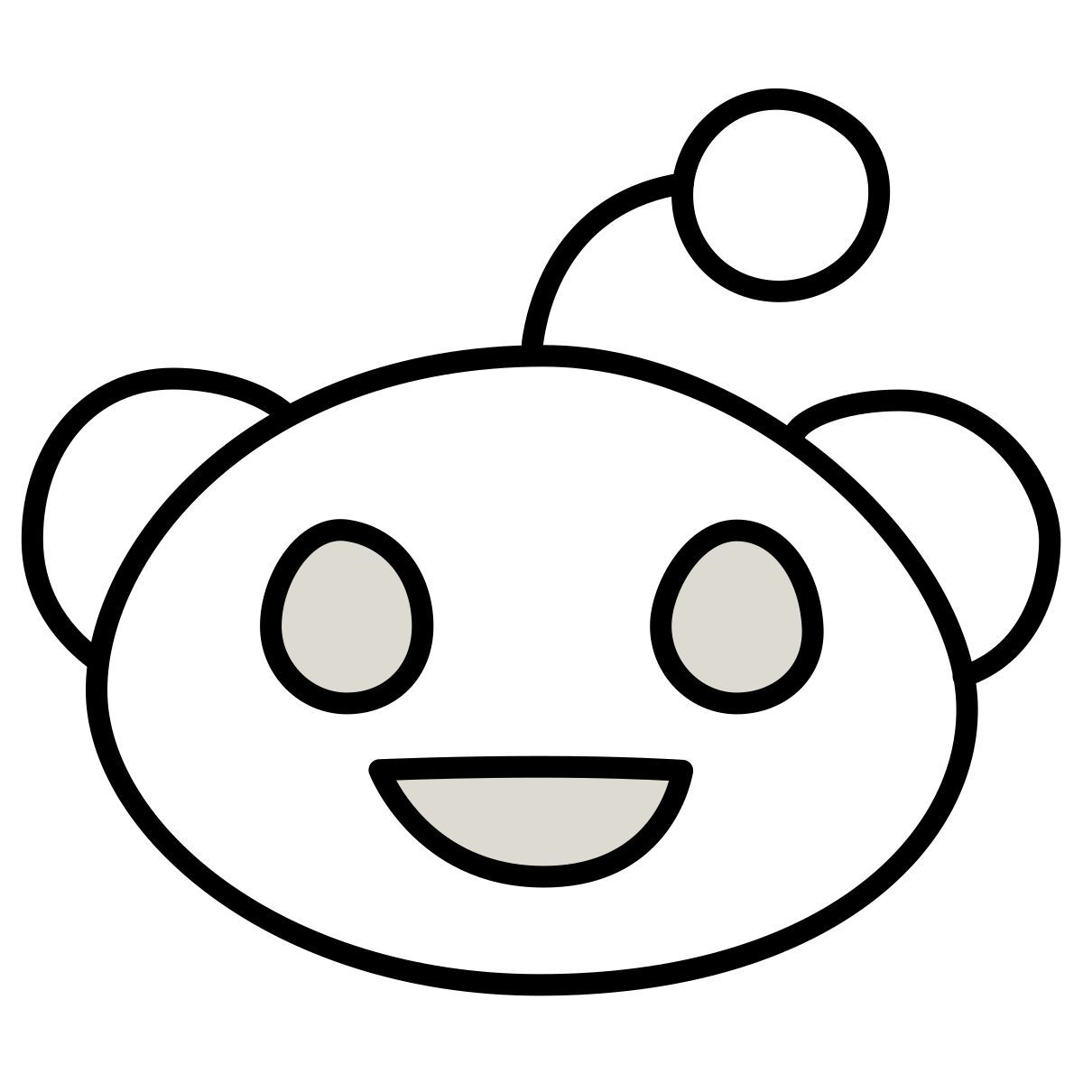 claude hand drawn style reddit icon