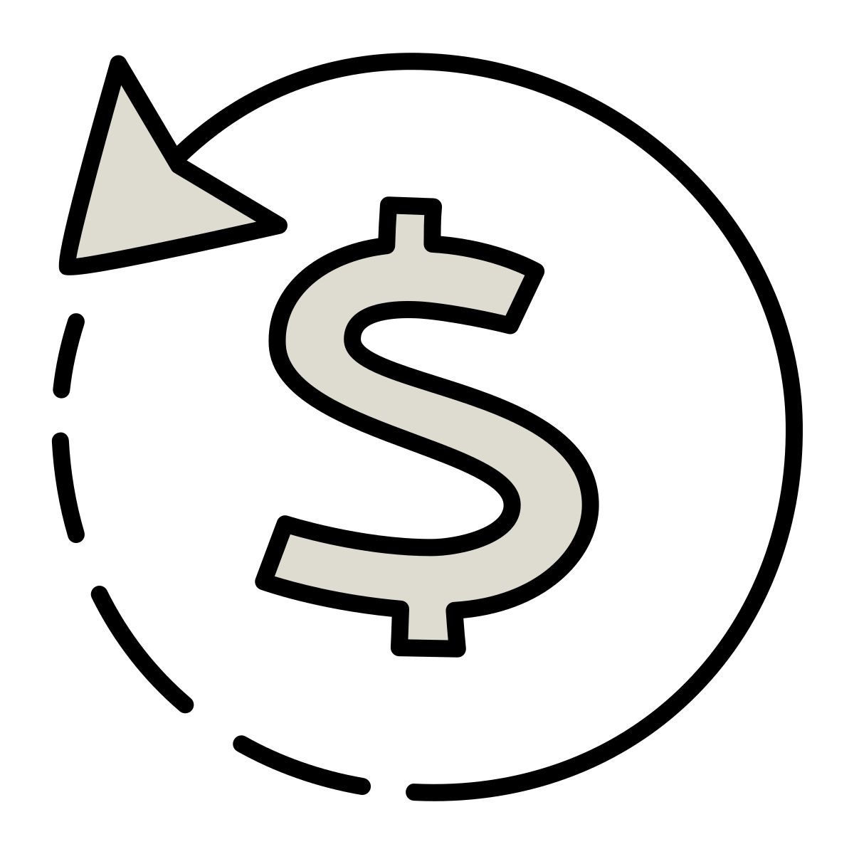 claude hand drawn style 退款2 icon