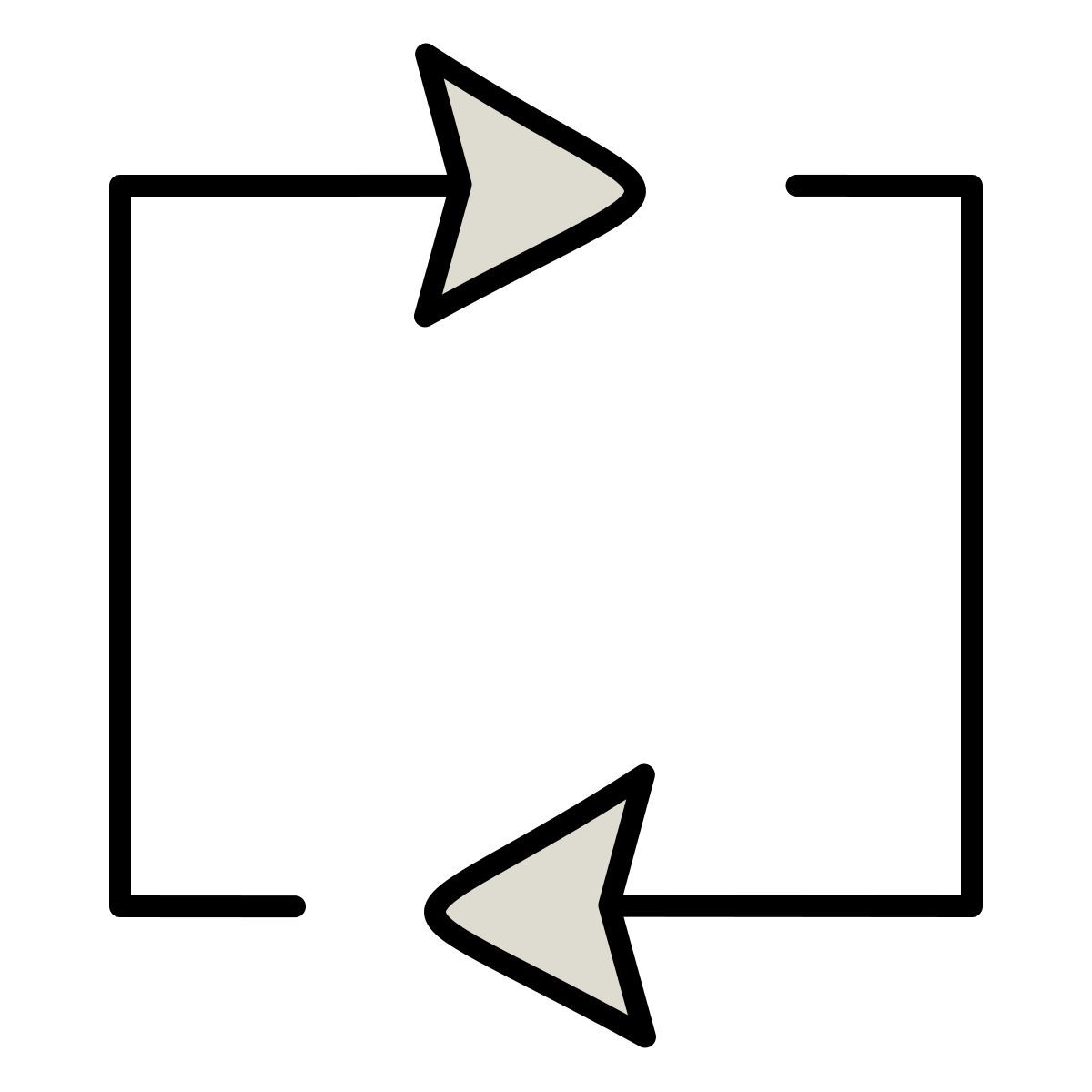 claude hand drawn style repeat icon
