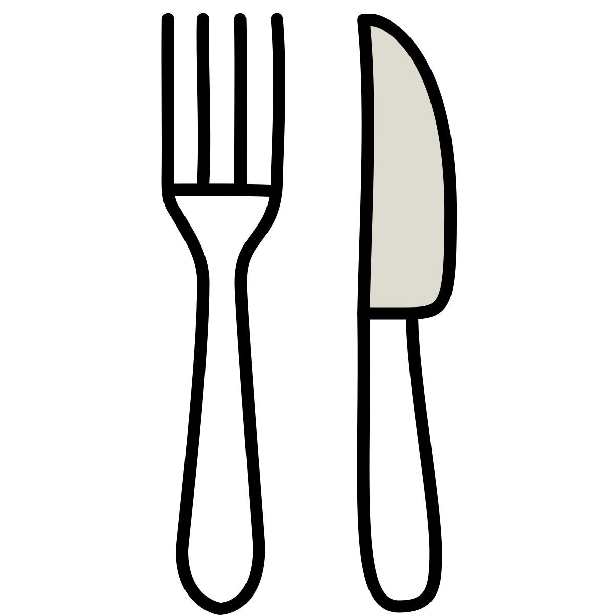 claude hand drawn style restaurante icon