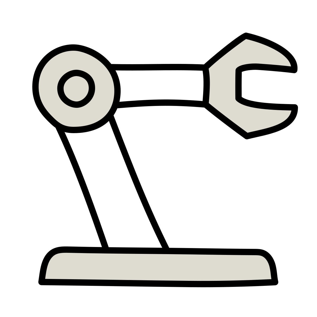 claude hand drawn style ロボット icon
