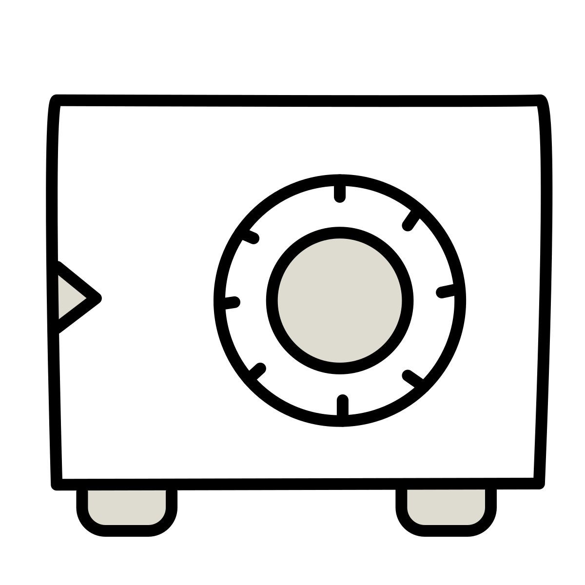 claude hand drawn style cofre icon