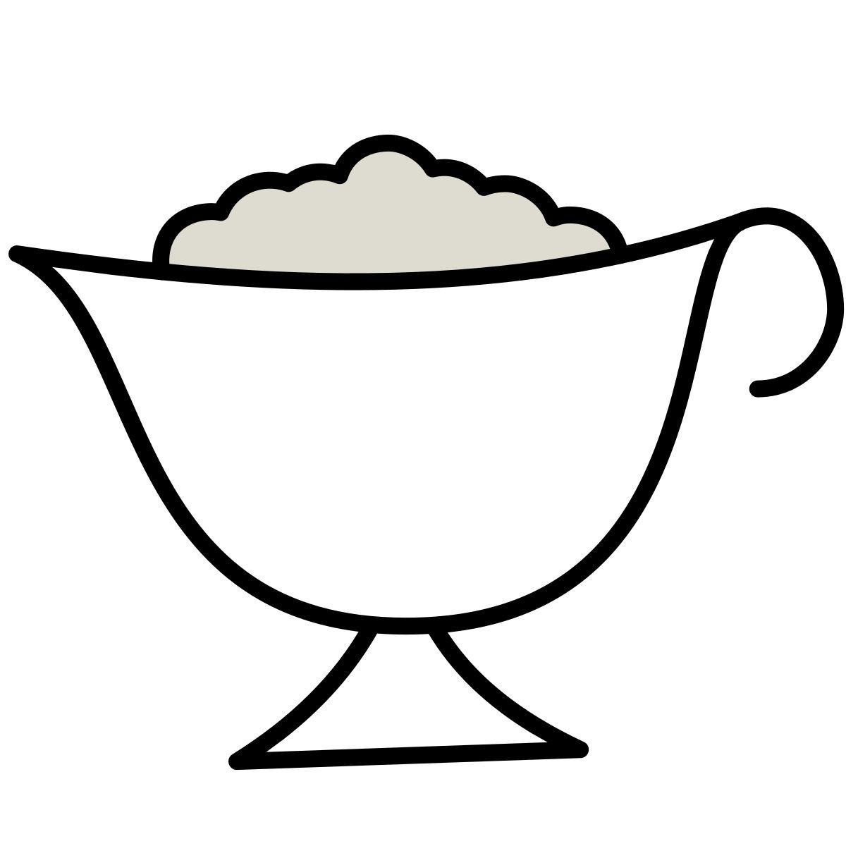 icono salsa claude hand drawn estilo