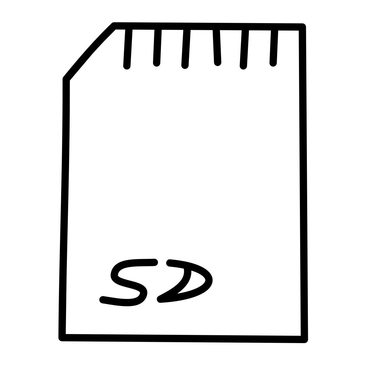 icona sd claude hand drawn stile