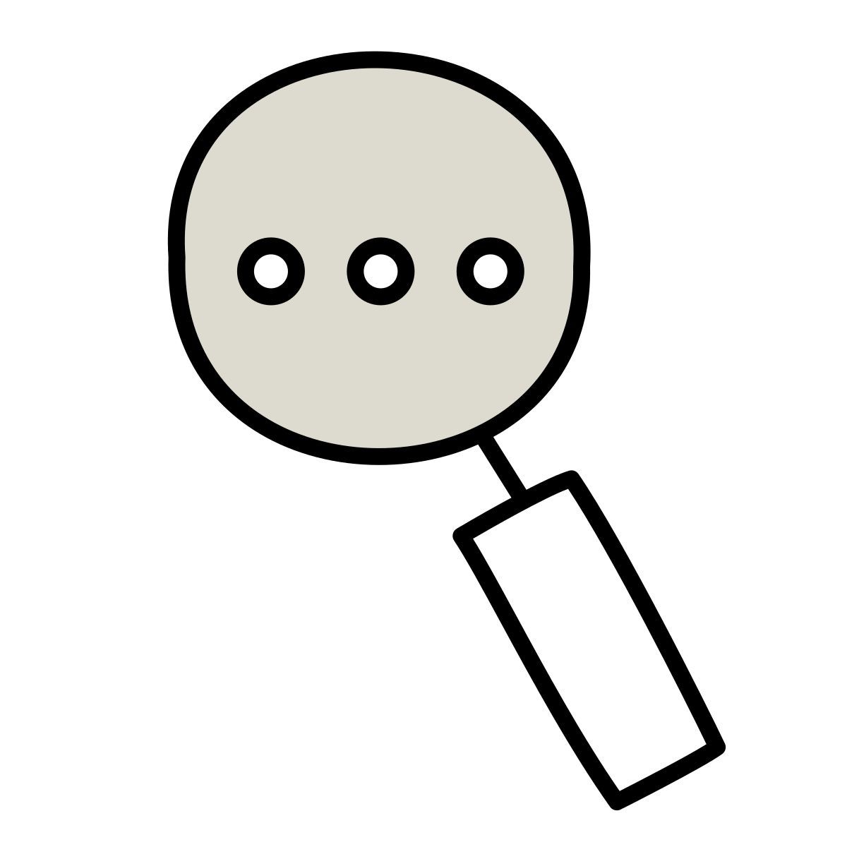 icono ver más claude hand drawn estilo