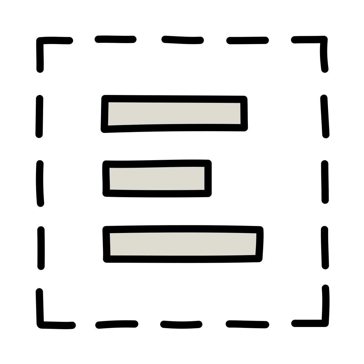 claude hand drawn style select all icon
