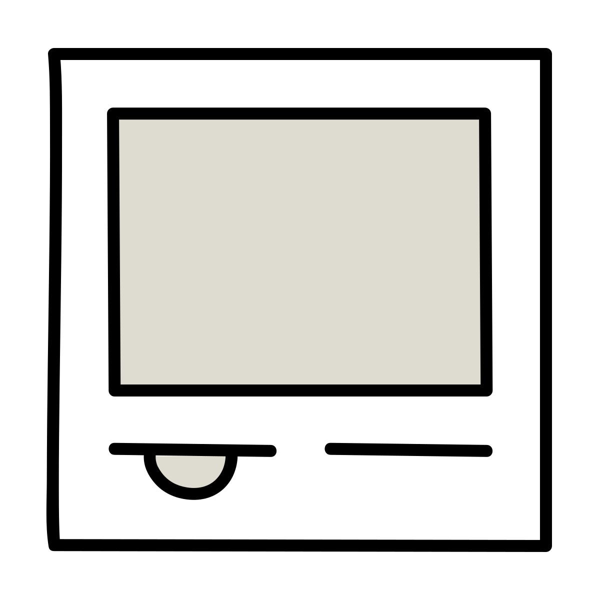 icon autoatendimento claude hand drawn estilo