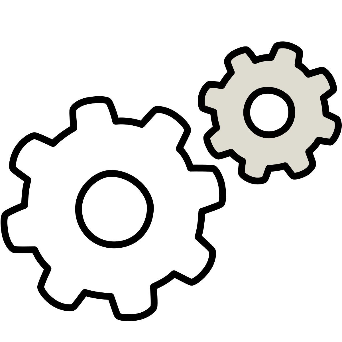 claude hand drawn style automation icon