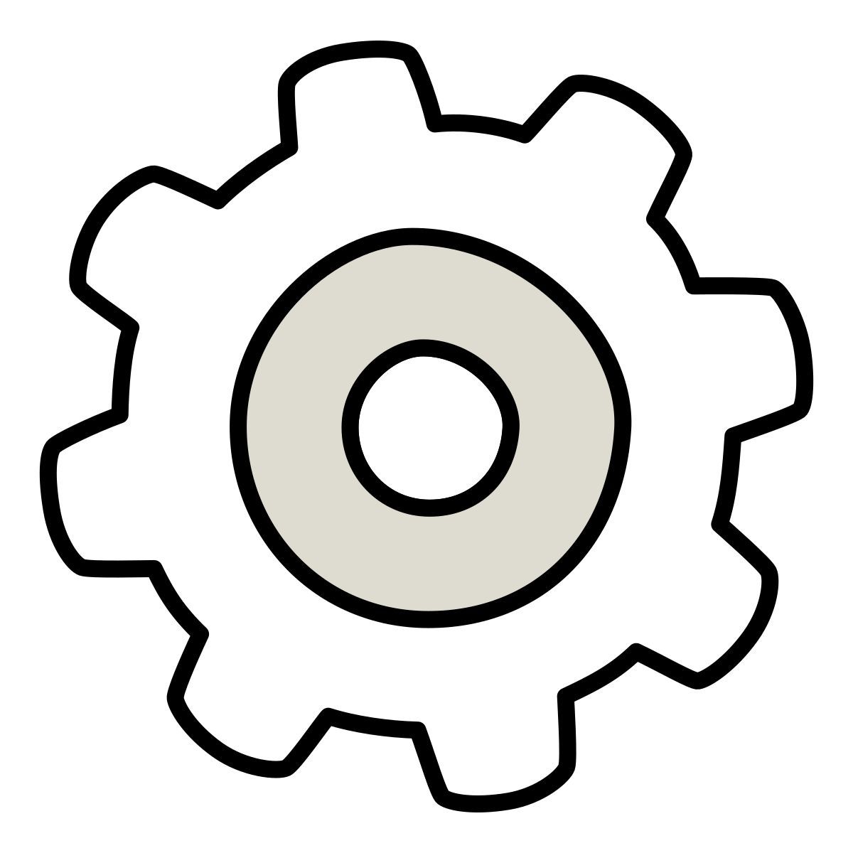 claude hand drawn style ajustes icon