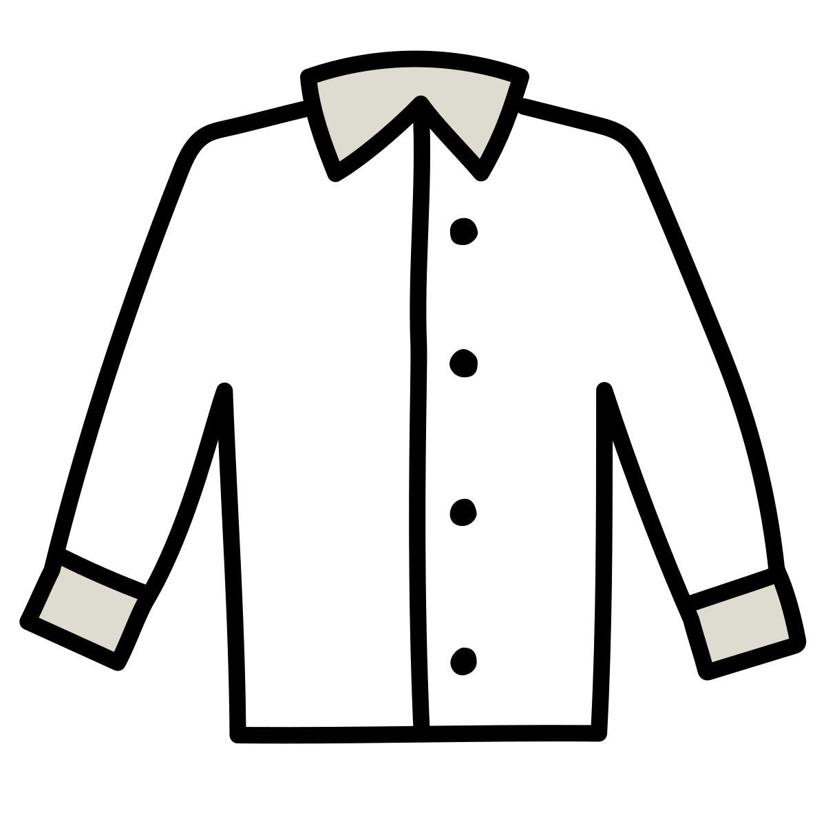 claude hand drawn style shirt icon