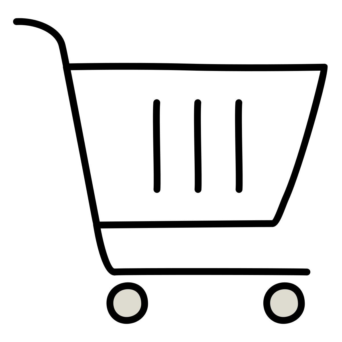 icono compras claude hand drawn estilo
