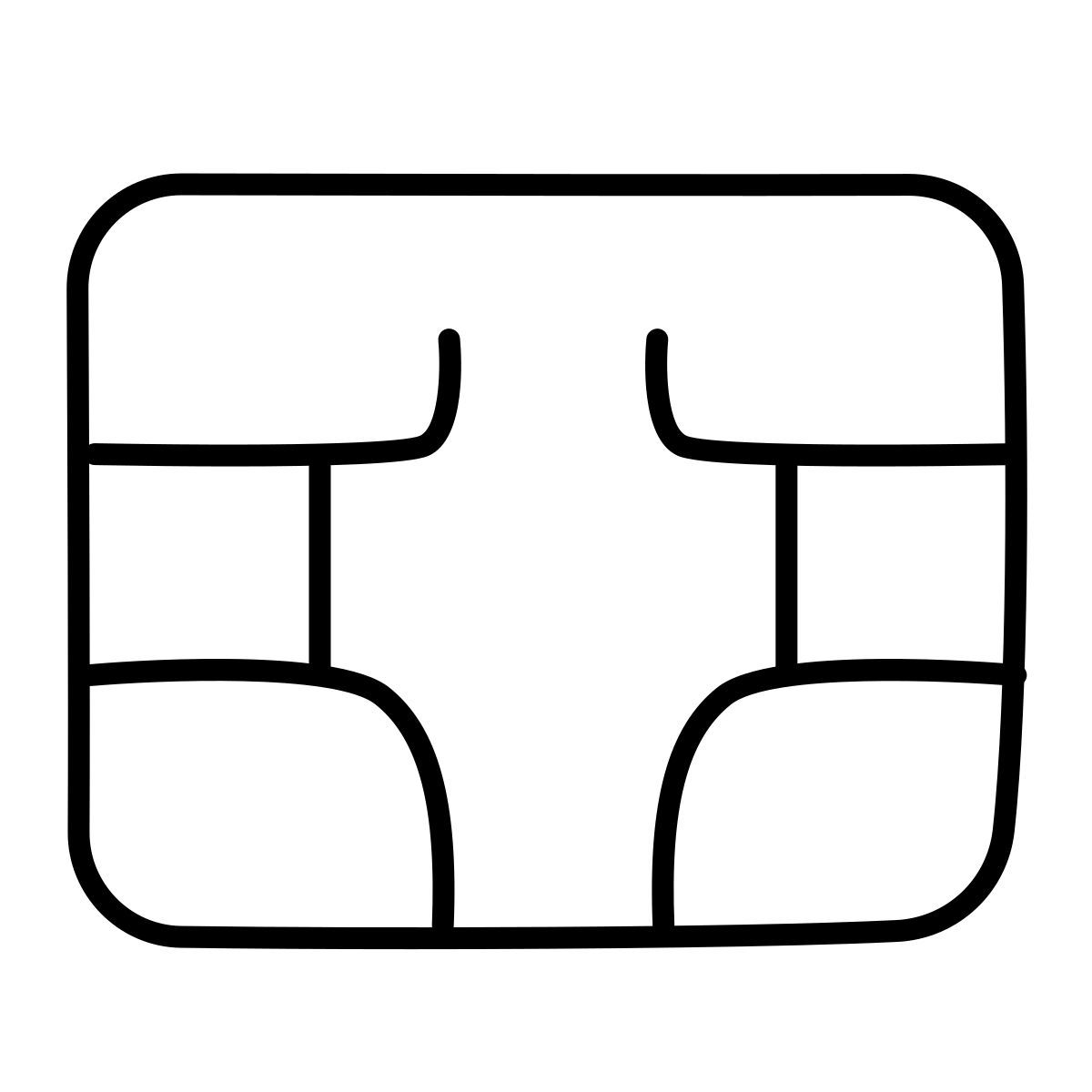 claude hand drawn Stil sim kartenchip Icon