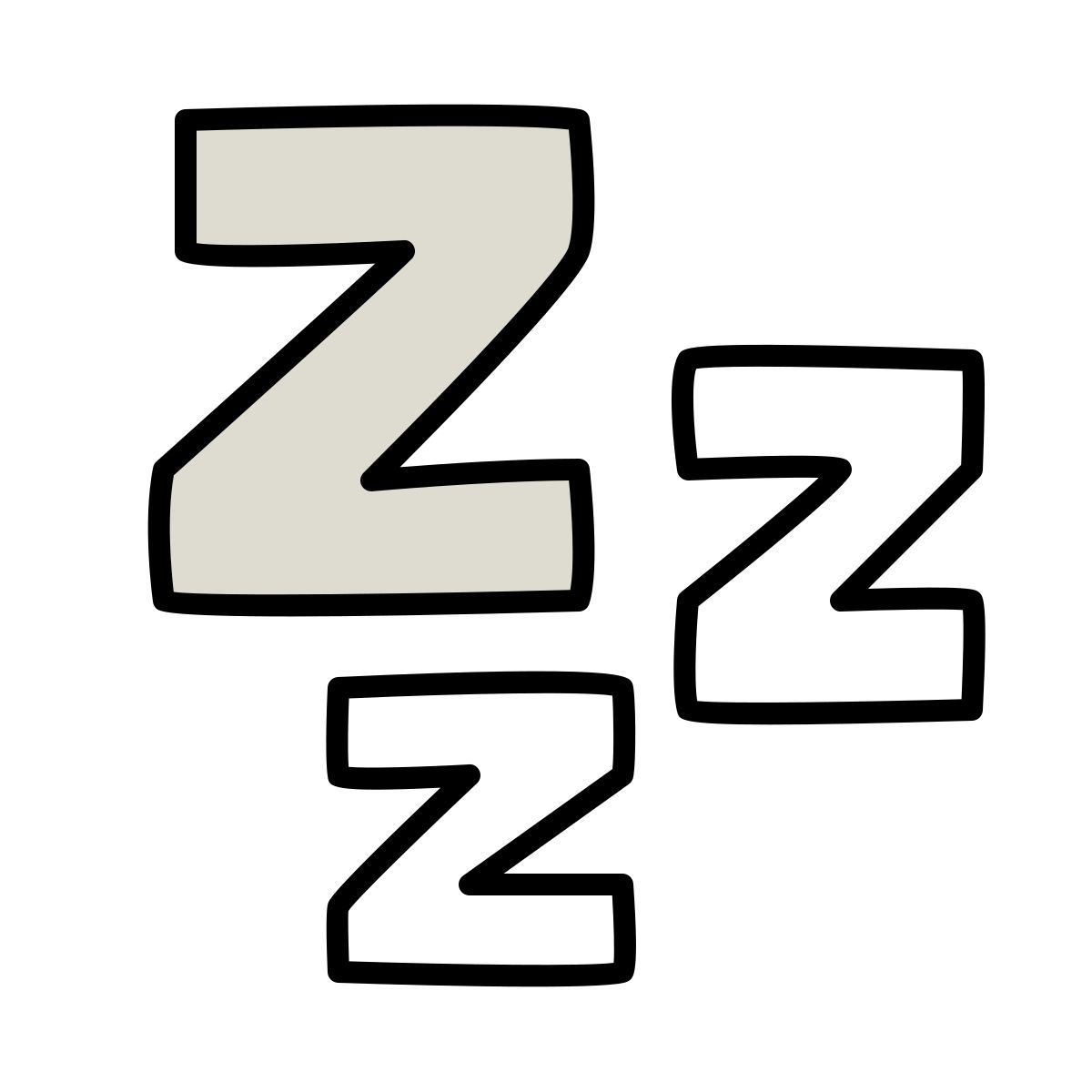 claude hand drawn style dormire icon