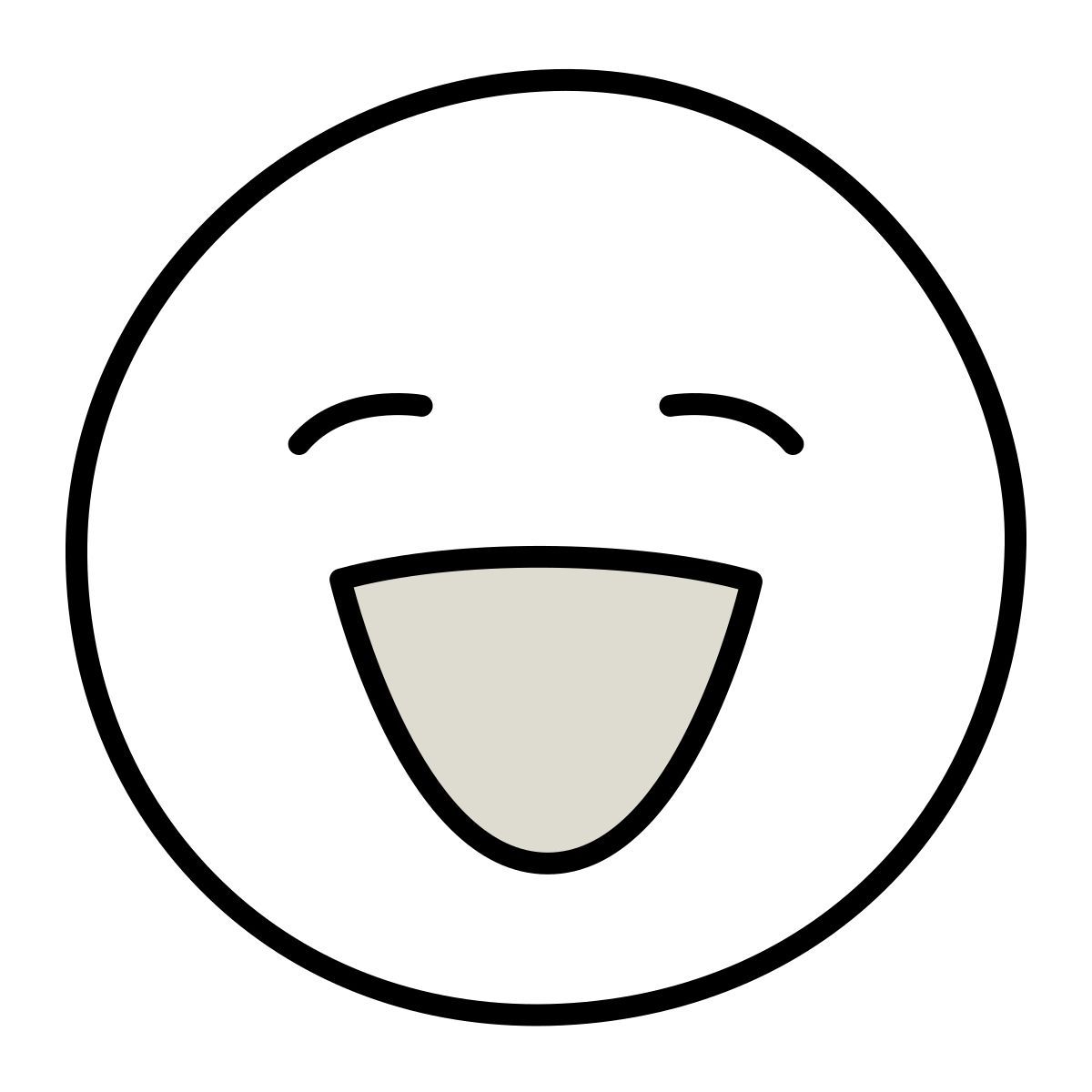 claude hand drawn style souriant icon