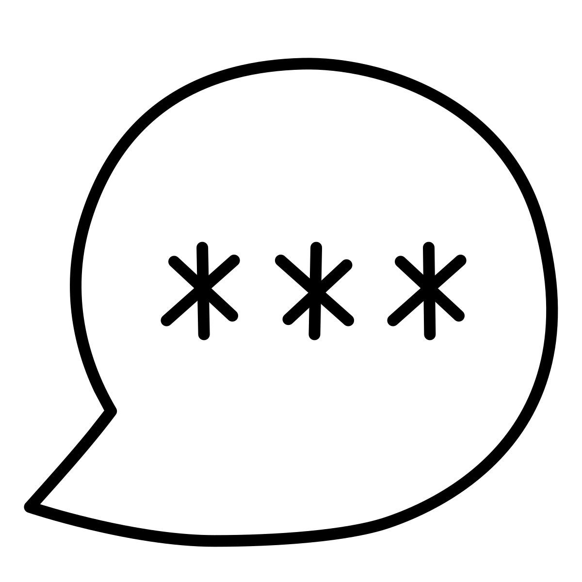 claude hand drawn style écriture de sms icon