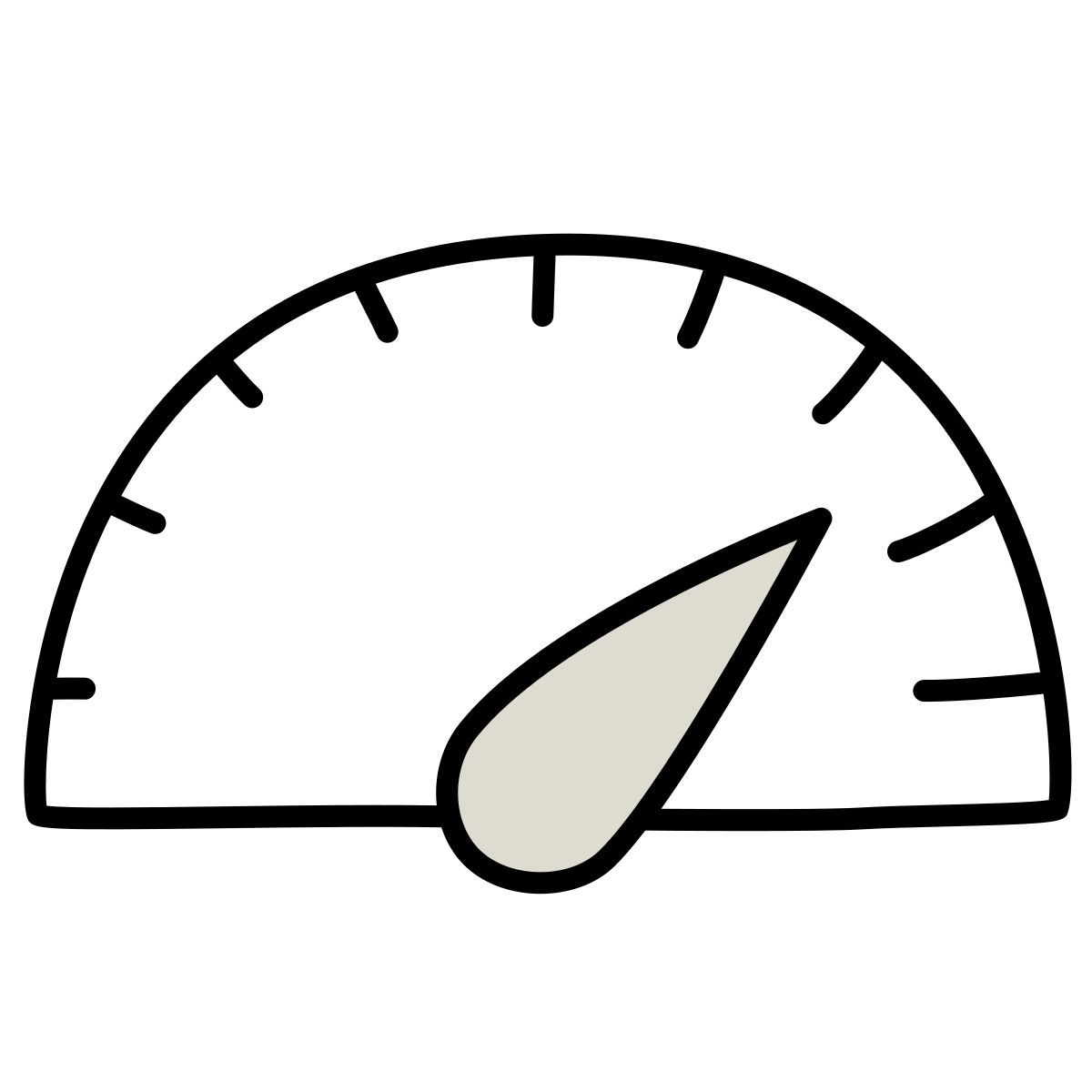 claude hand drawn style speed icon
