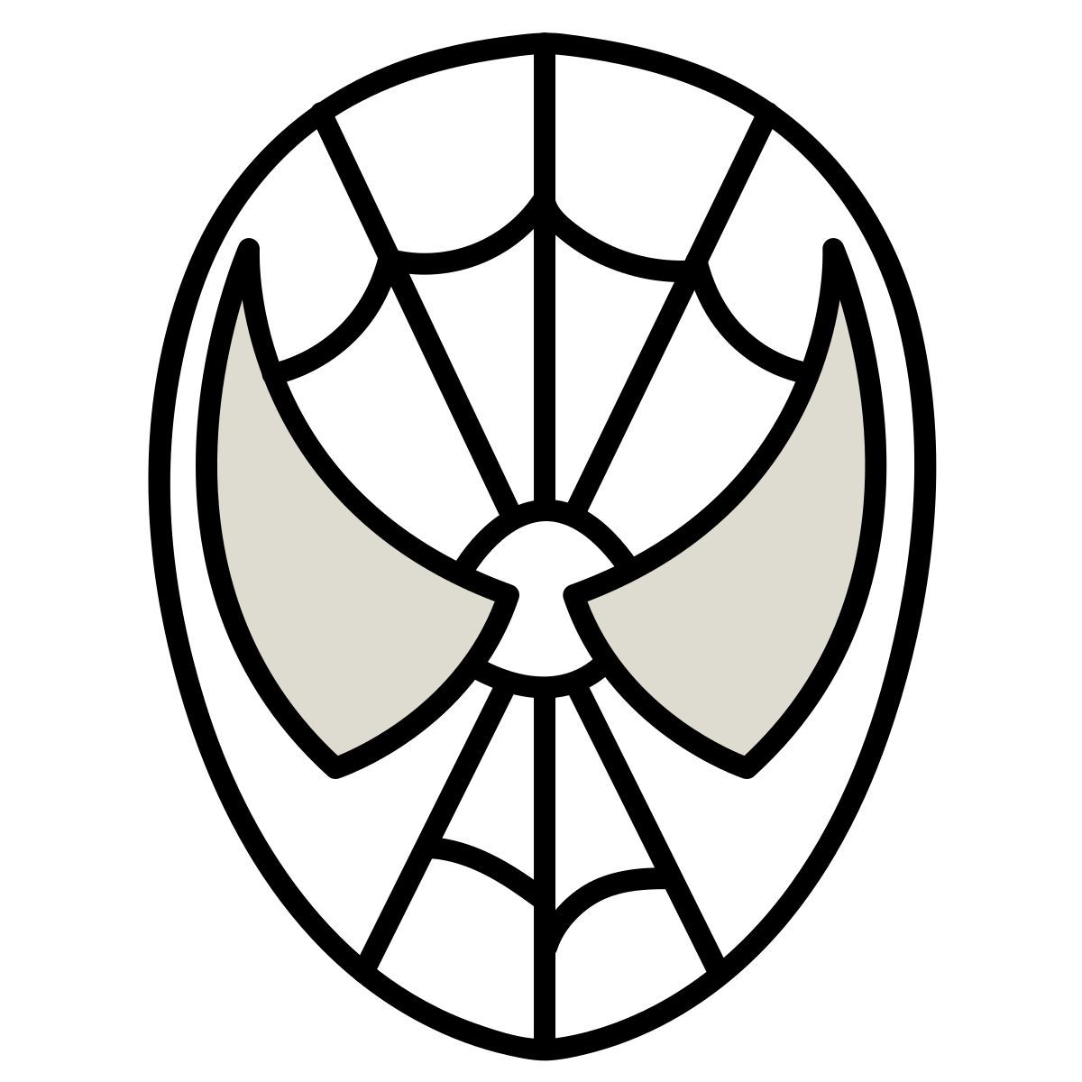 claude hand drawn Stil spider man kopf Icon