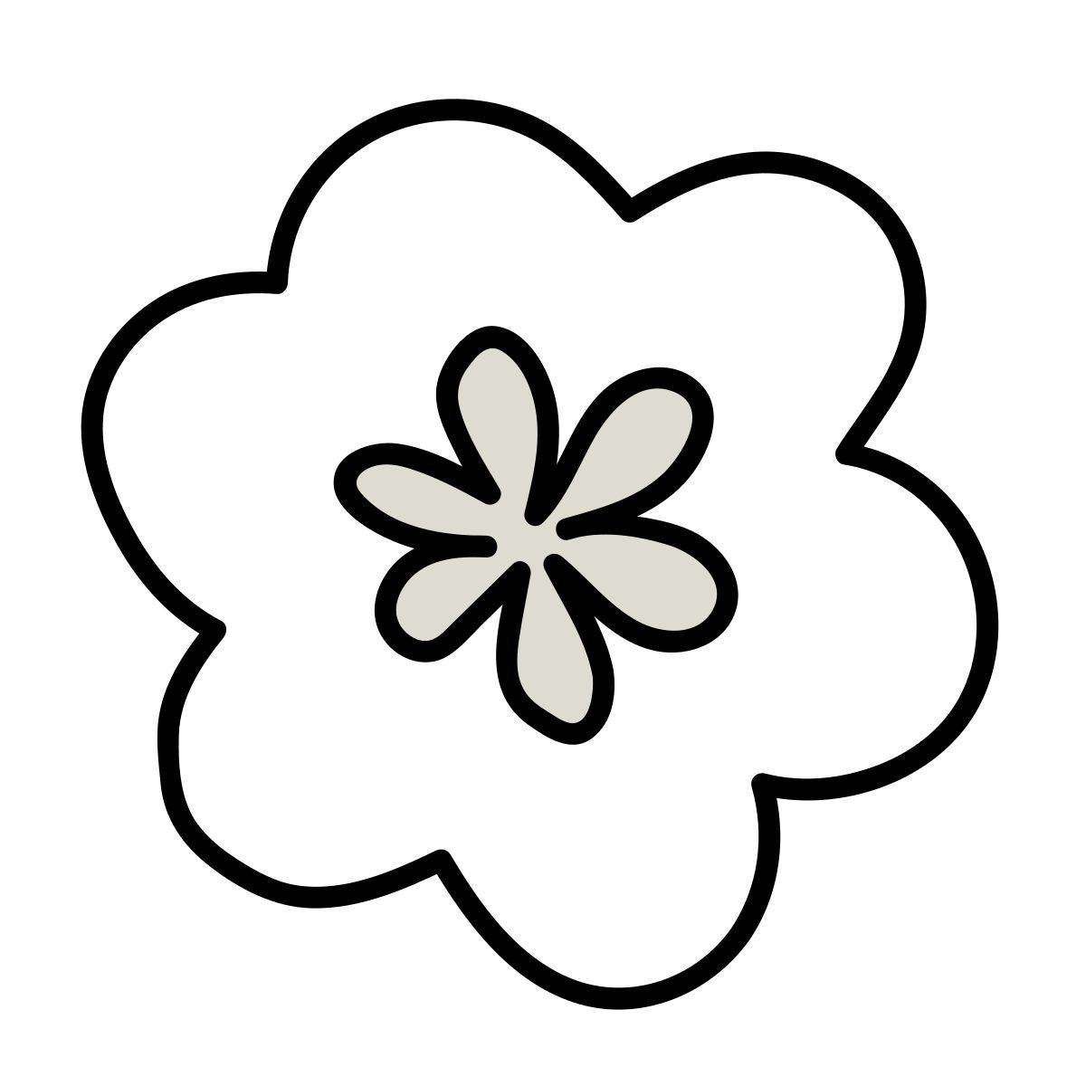 claude hand drawn style spring icon