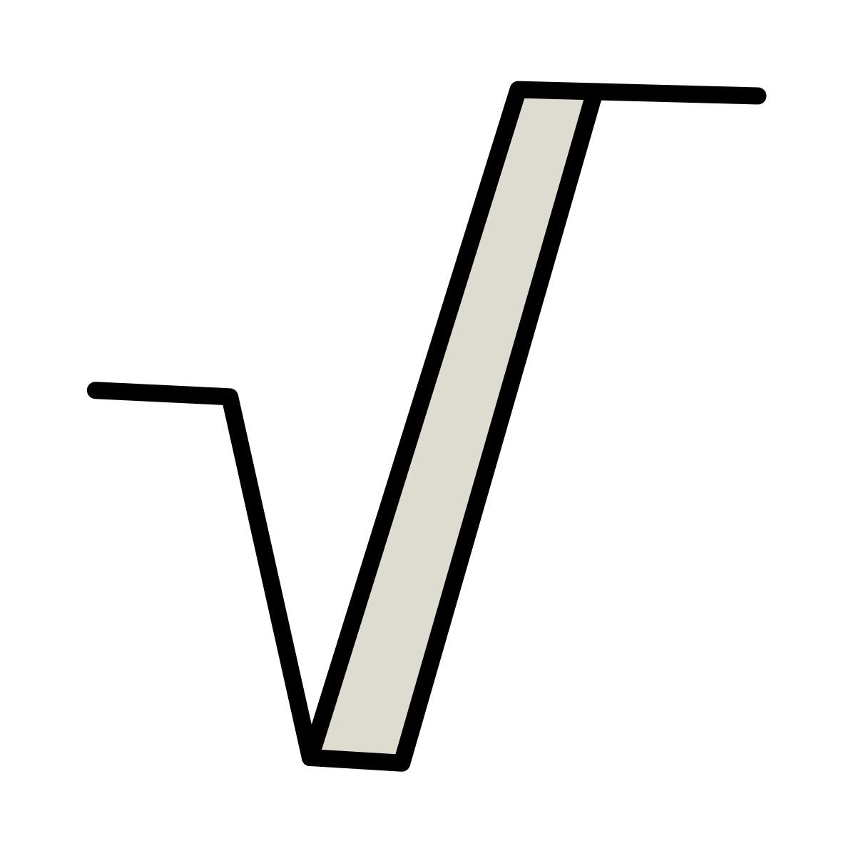 claude hand drawn Stil wurzel Icon