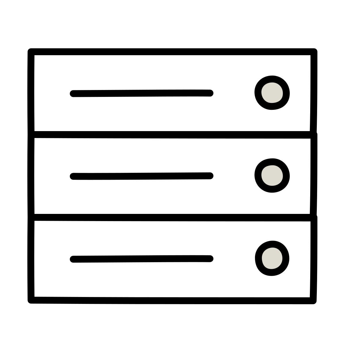 claude hand drawn style stack icon