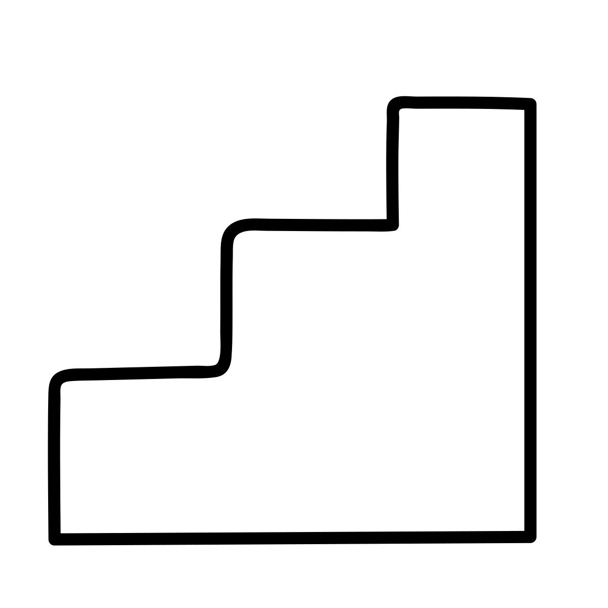 claude hand drawn Stil treppe Icon