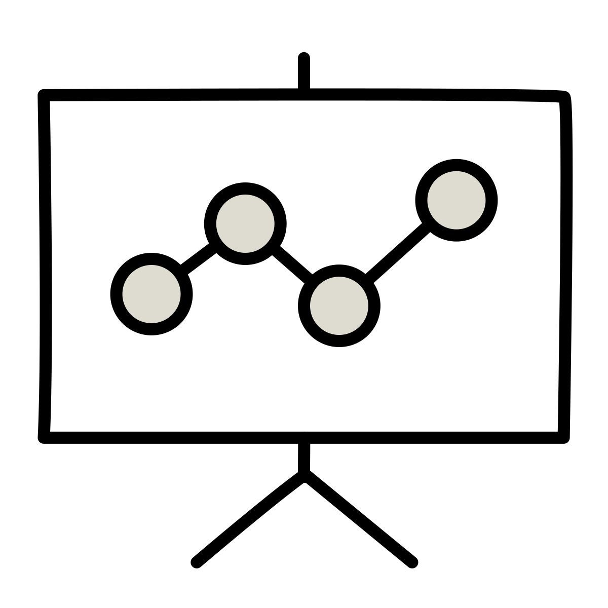 icône statistiques claude hand drawn style