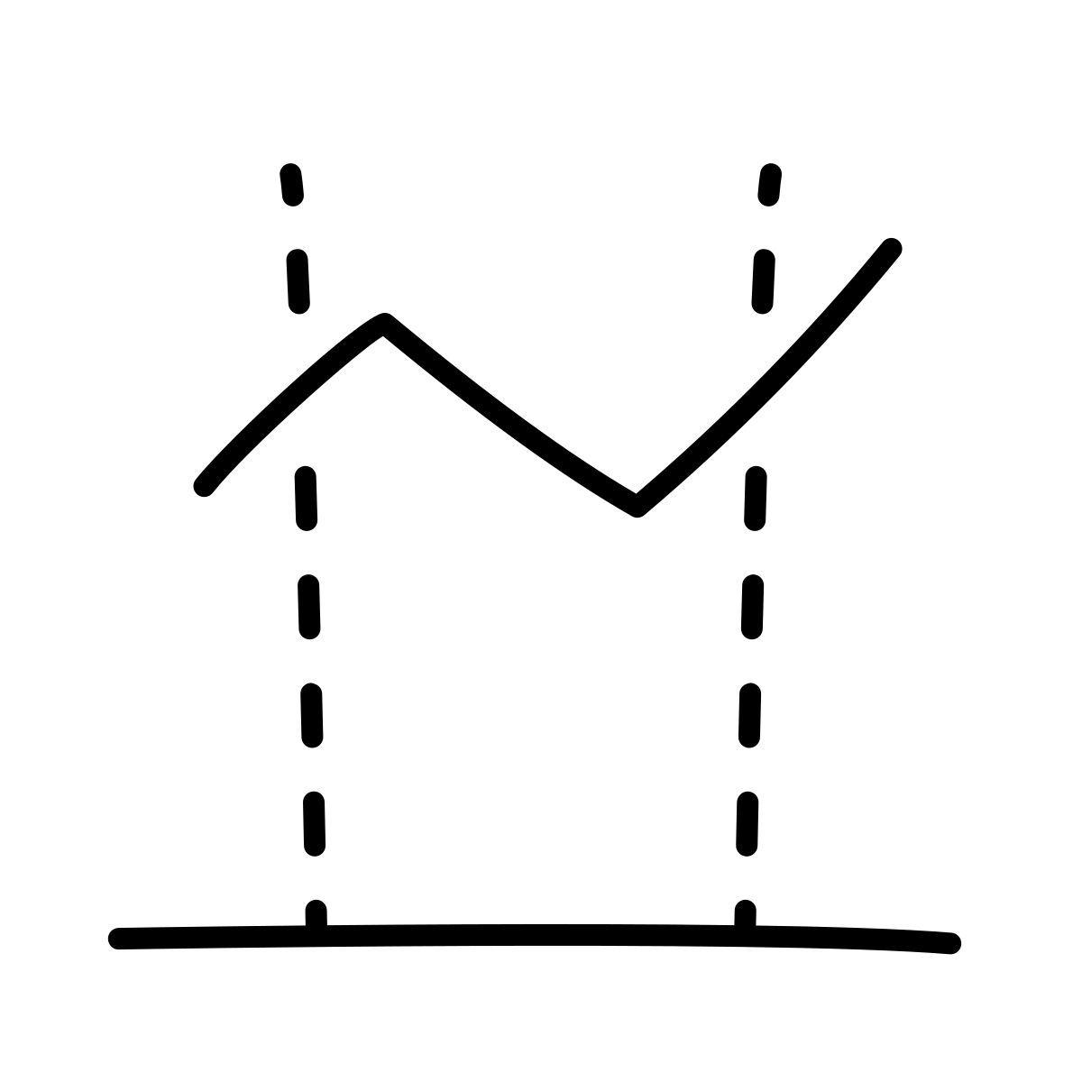 claude hand drawn スタイル 株式 アイコン
