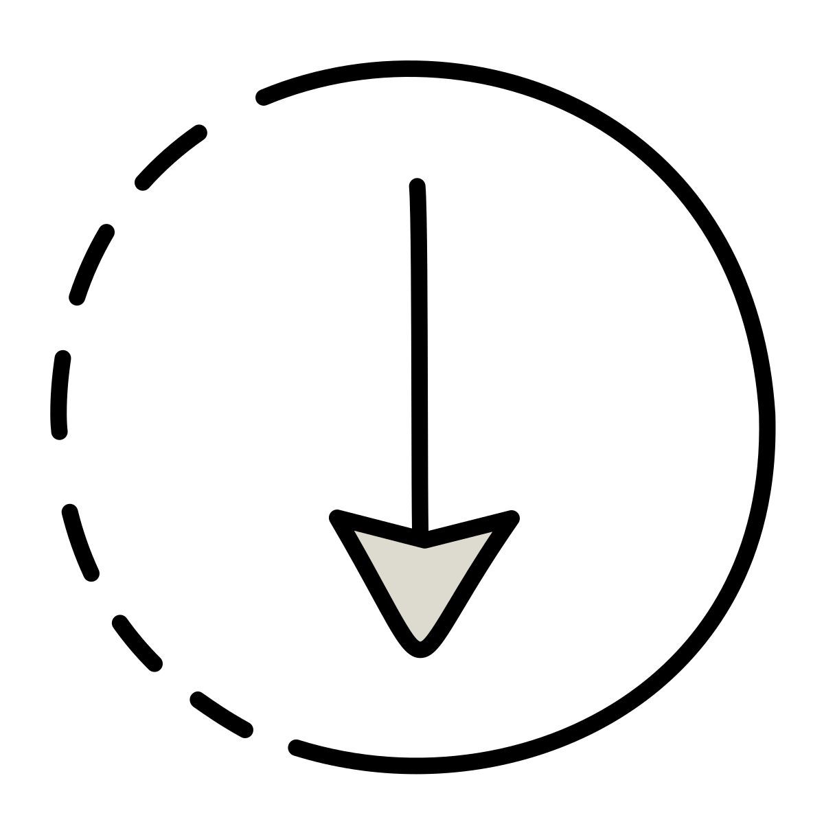 claude hand drawn Stil übertragungsfortschritt Icon