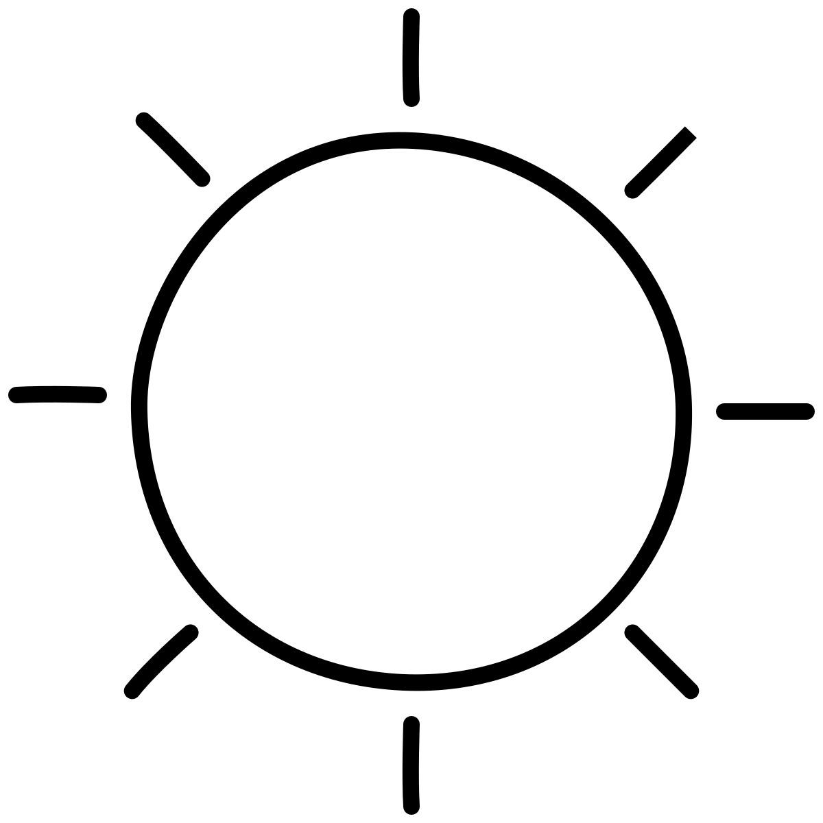 claude hand drawn style sonne icon