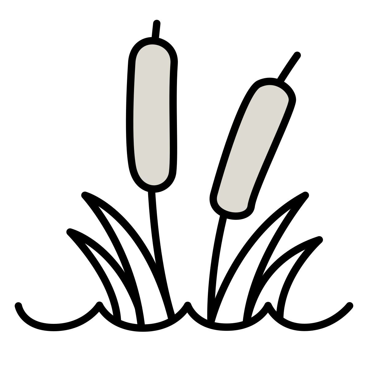 icon pântano claude hand drawn estilo