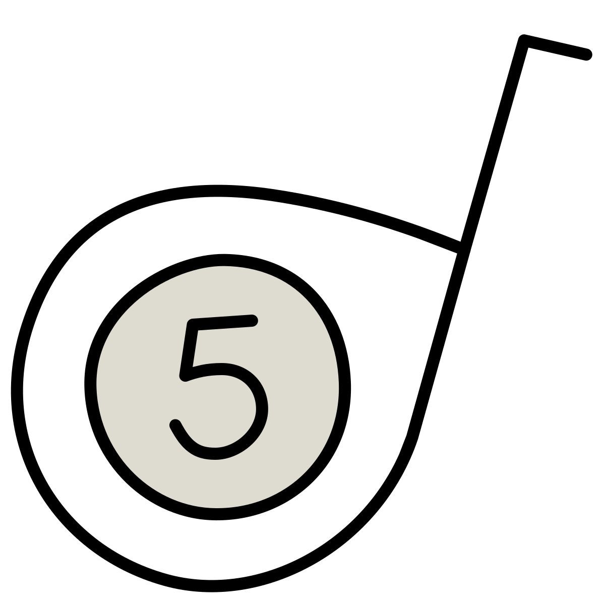 icona tape measure claude hand drawn stile