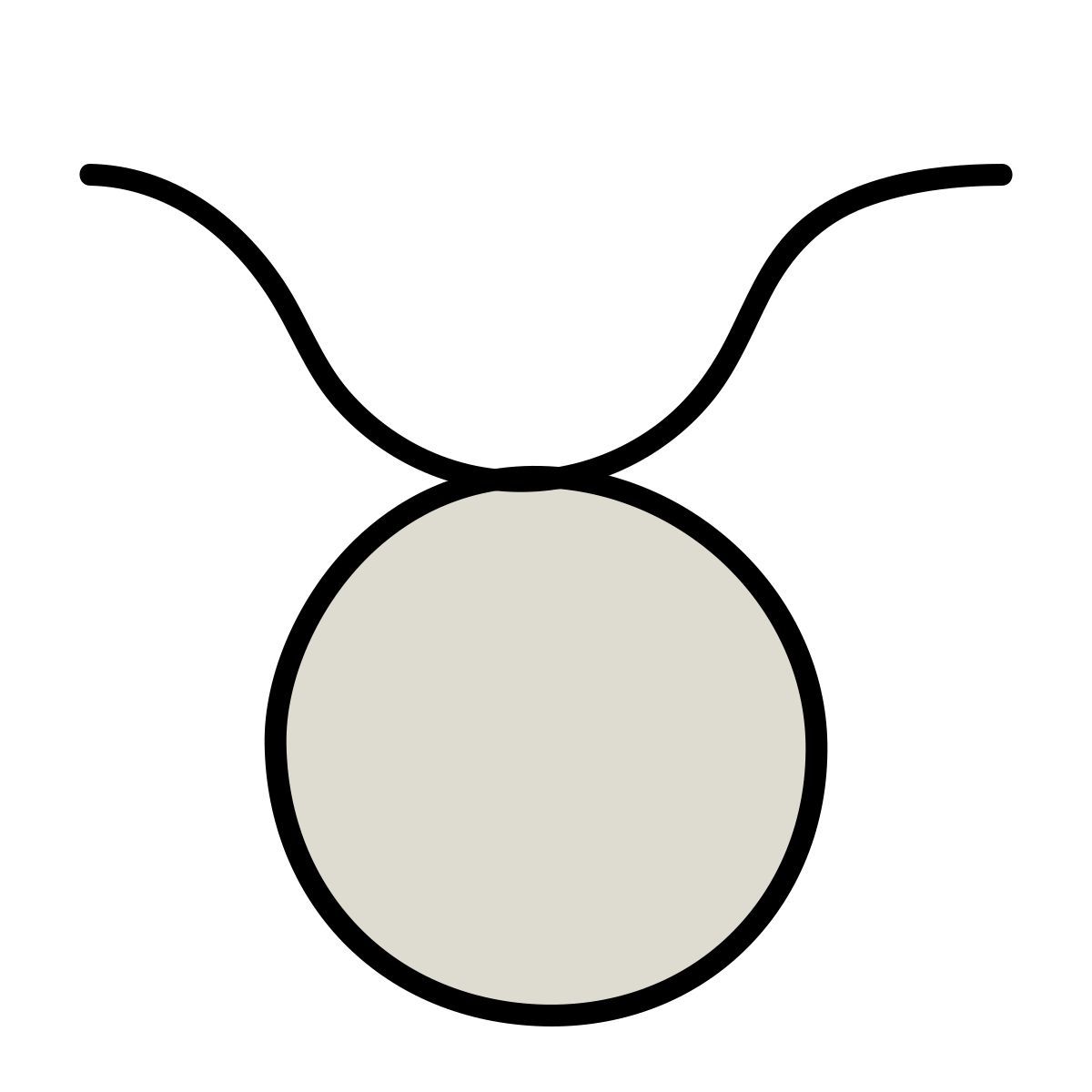 claude hand drawn style taureau icon