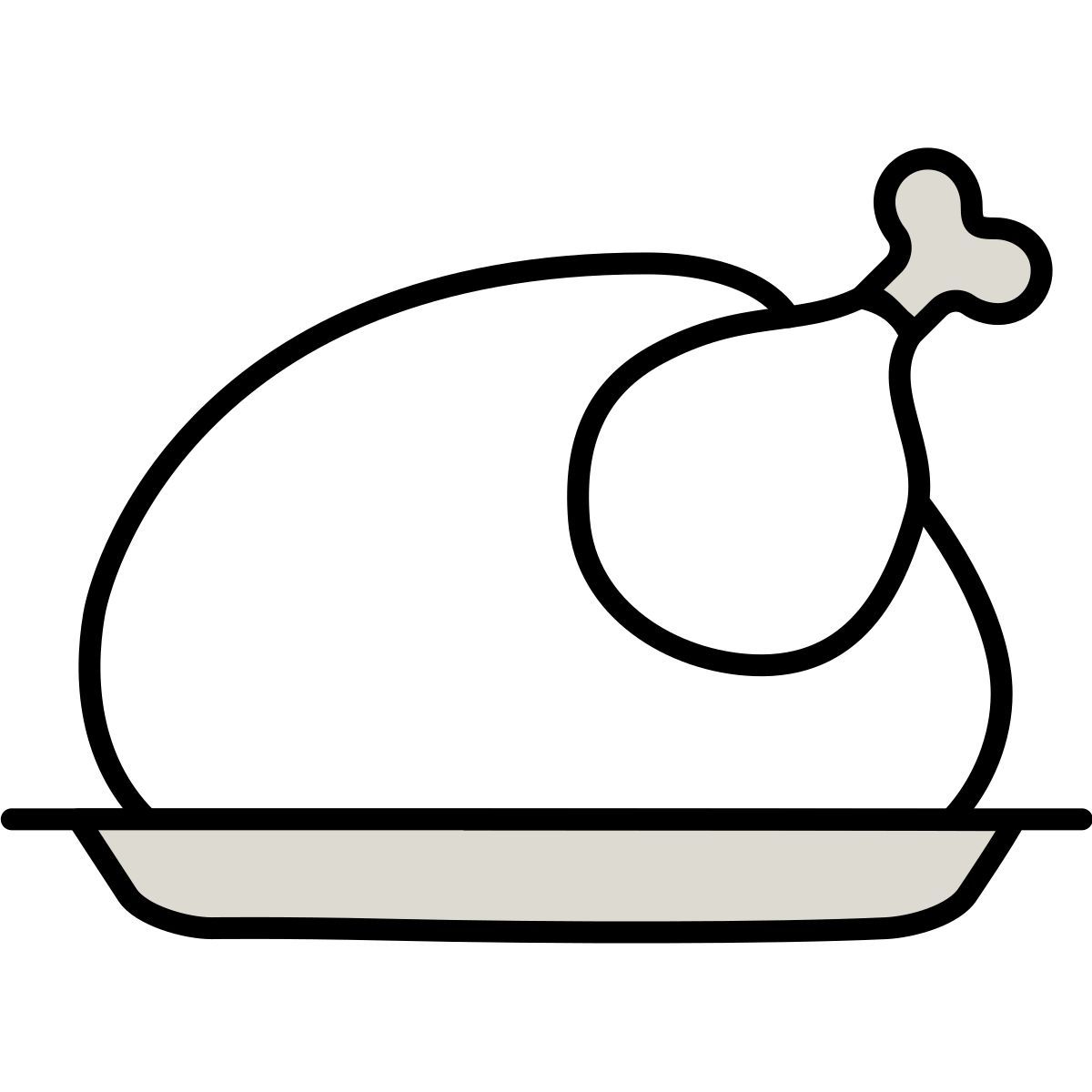 icona thanksgiving claude hand drawn stile