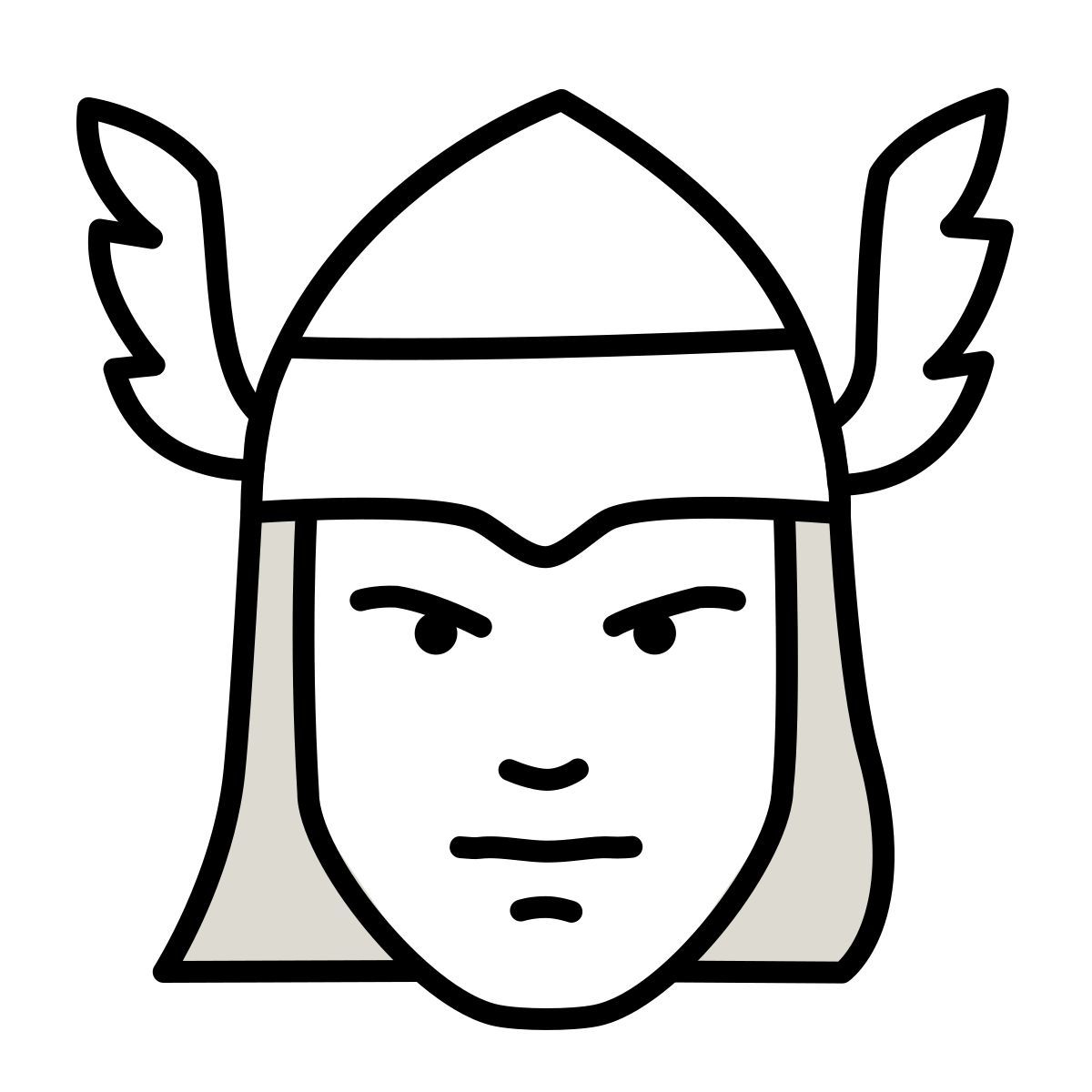 claude hand drawn 스타일 thor 아이콘