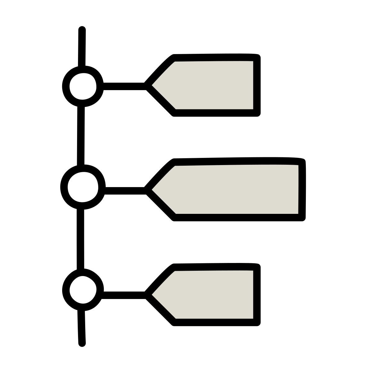 claude hand drawn style chronologie icon