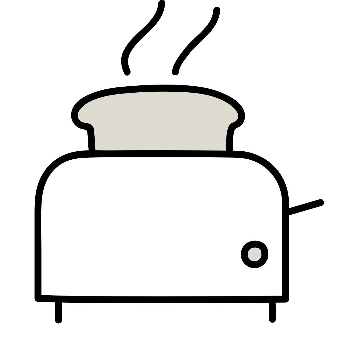 icon torradeira claude hand drawn estilo