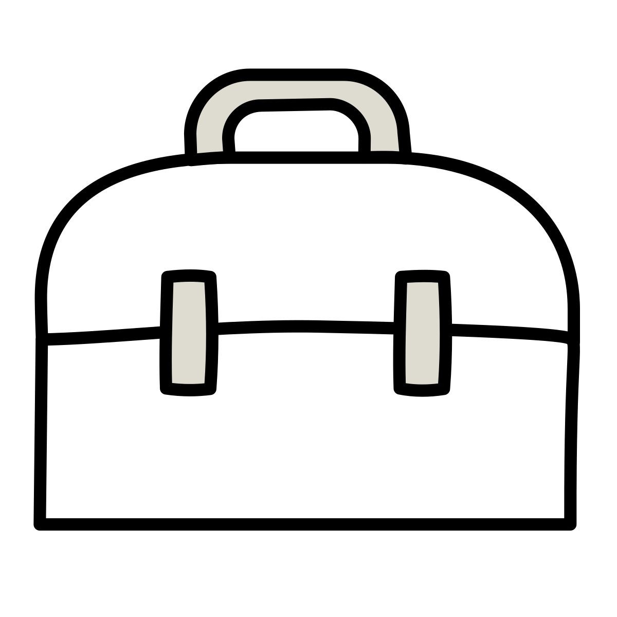 claude hand drawn style toolbox icon
