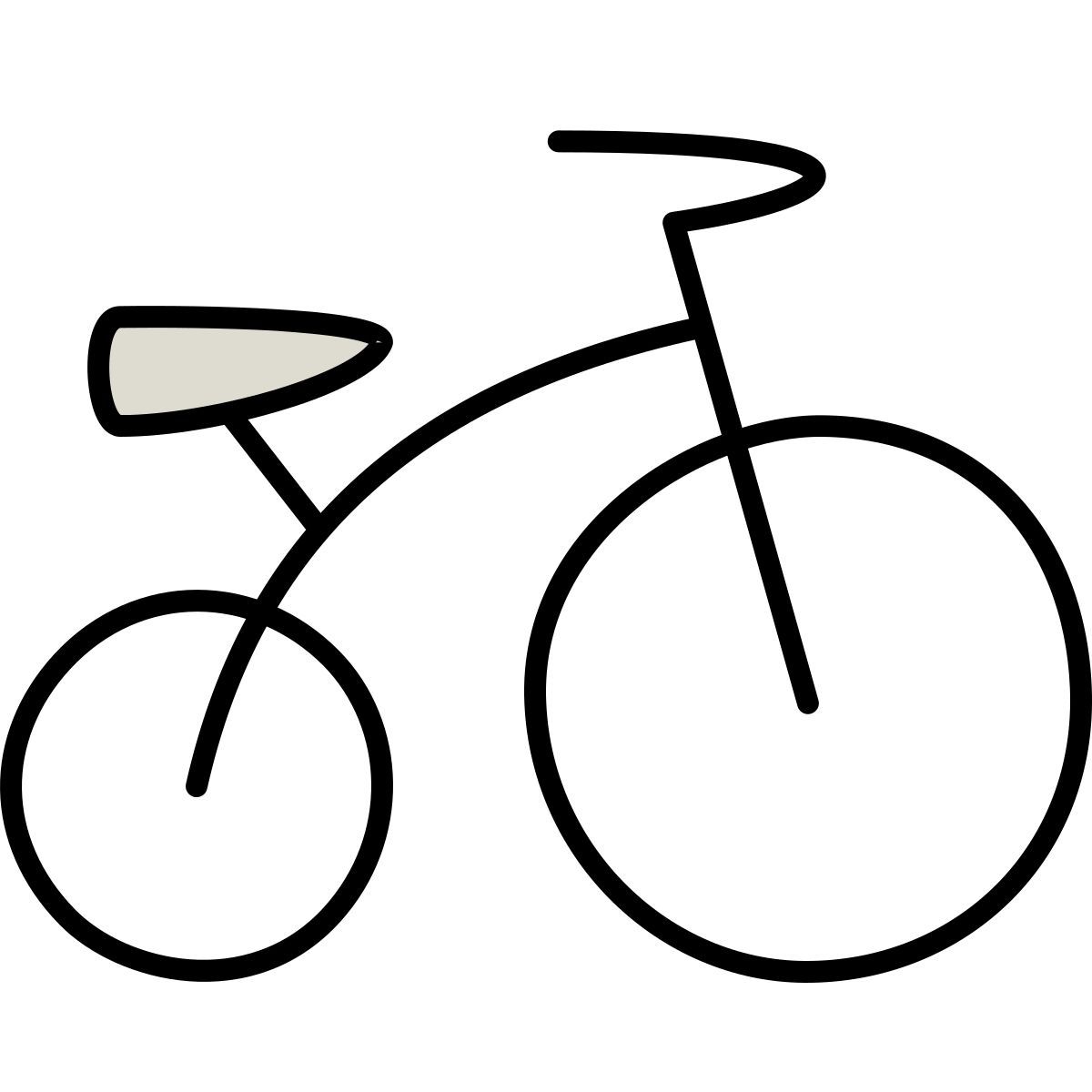 claude hand drawn 风格 三轮车 图标