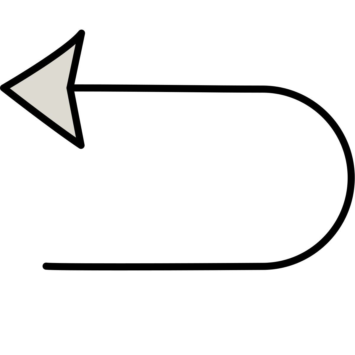 claude hand drawn 风格 你转向左边 图标