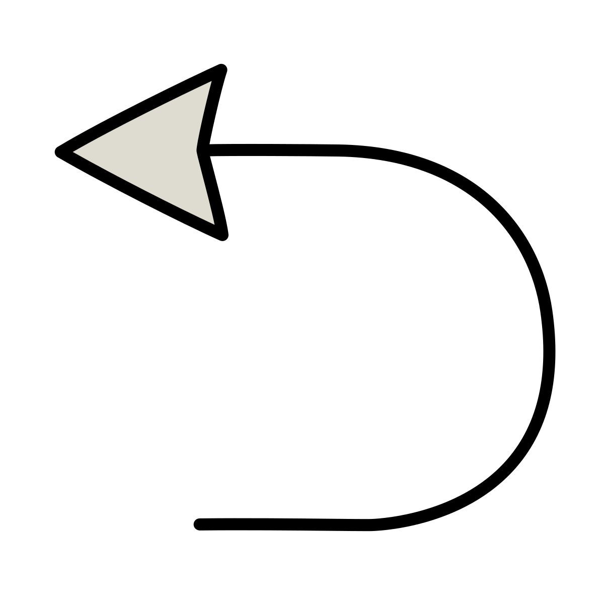 claude hand drawn style desfazer icon