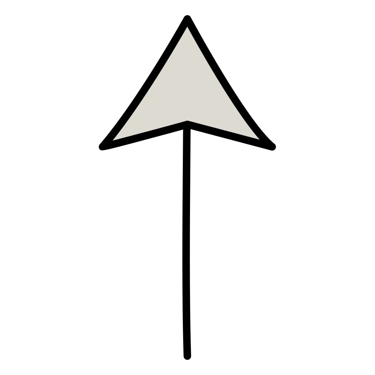 claude hand drawn style 上 icon