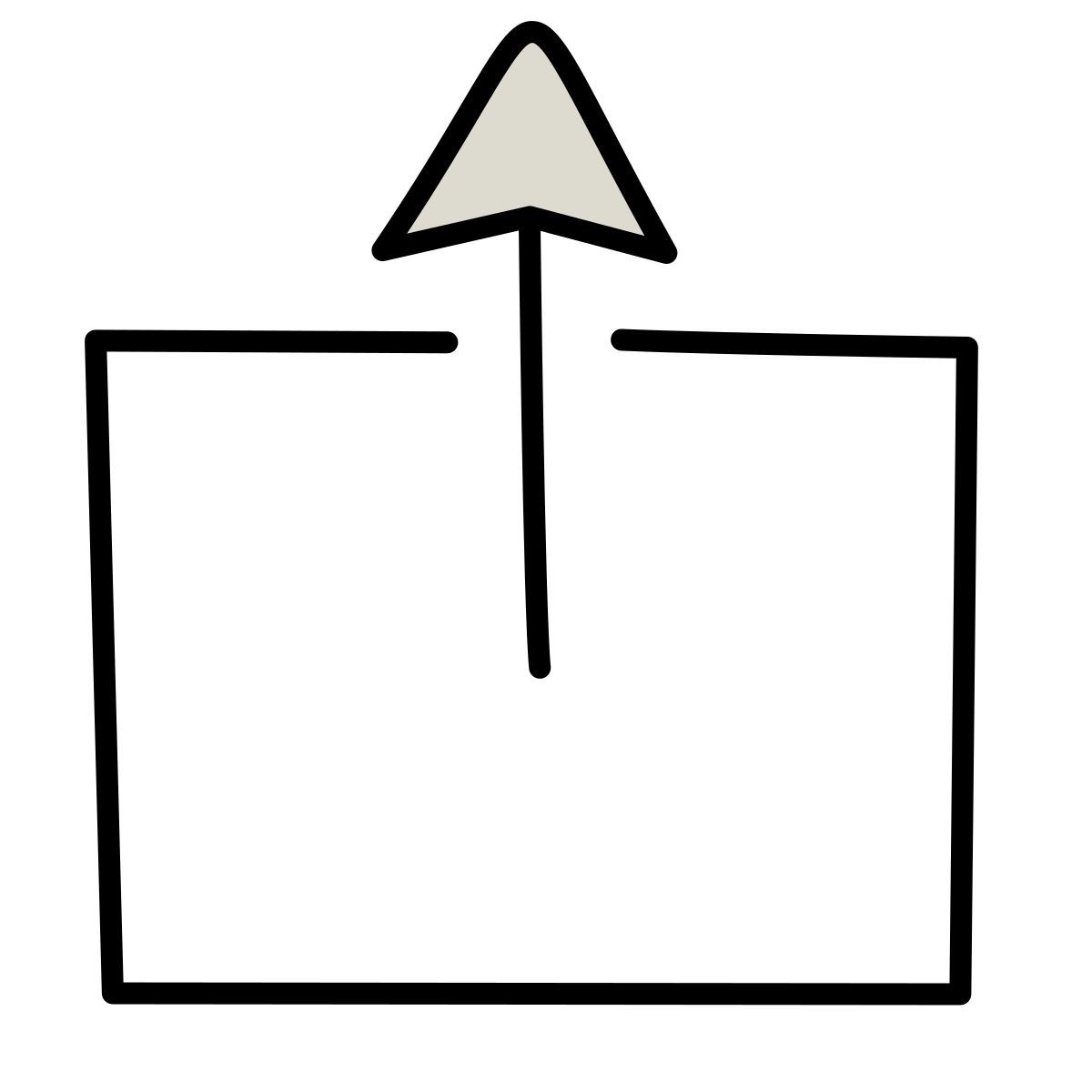 claude hand drawn Stil hochladen Icon