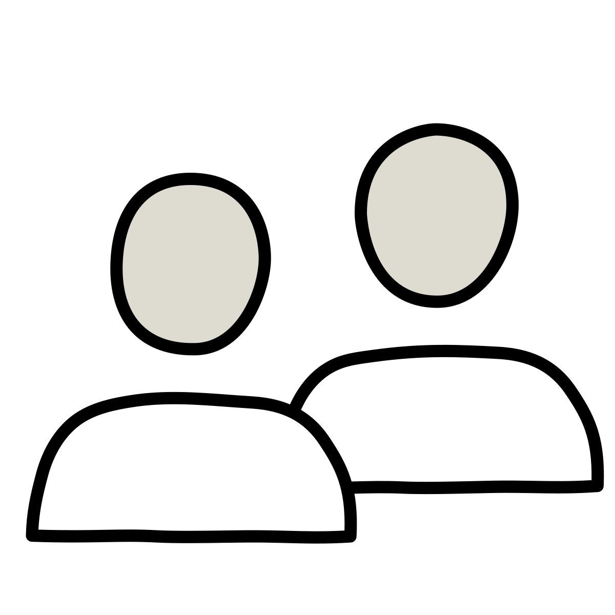 claude hand drawn style ユーザー グループの男 icon