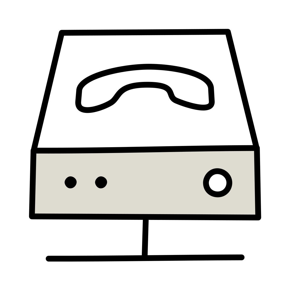icône passerelle de voip claude hand drawn style