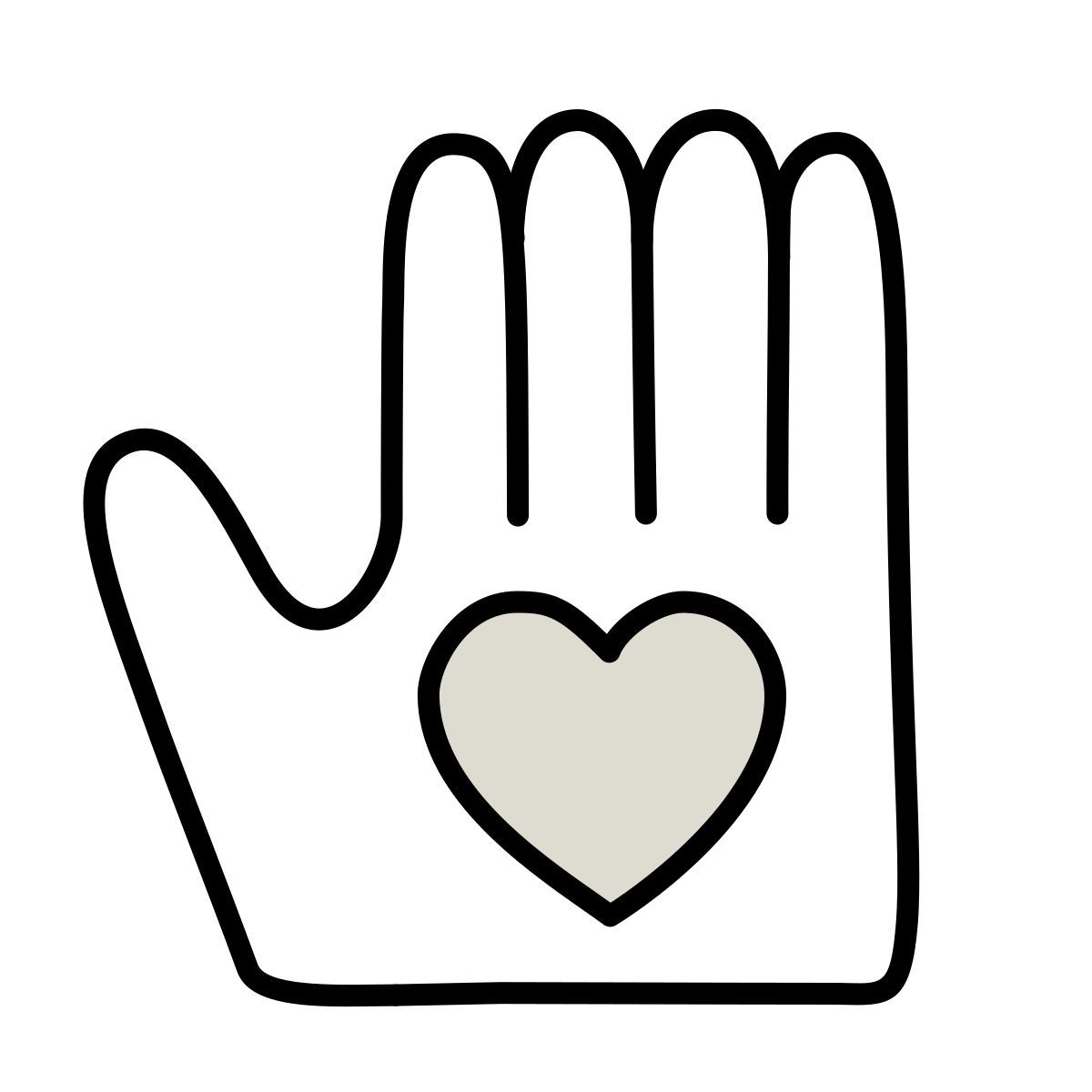 claude hand drawn style volunteering icon