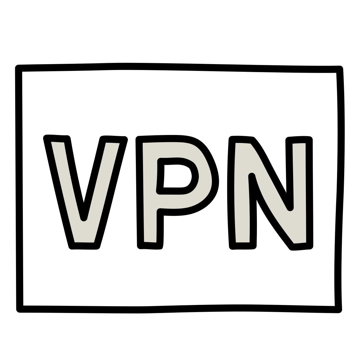 claude hand drawn 风格 vpn状态栏图标 图标