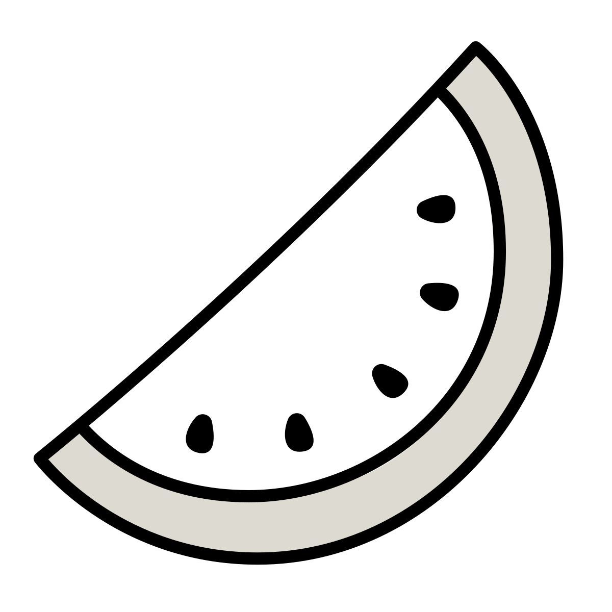 icon melancia claude hand drawn estilo