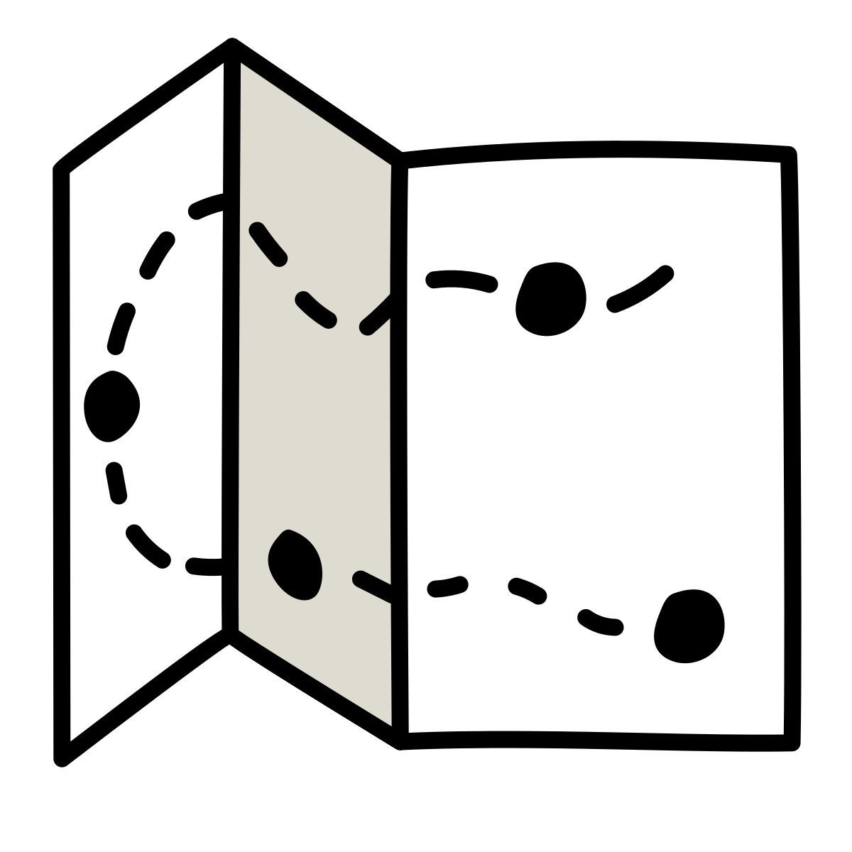 icon mapa waypoint claude hand drawn estilo