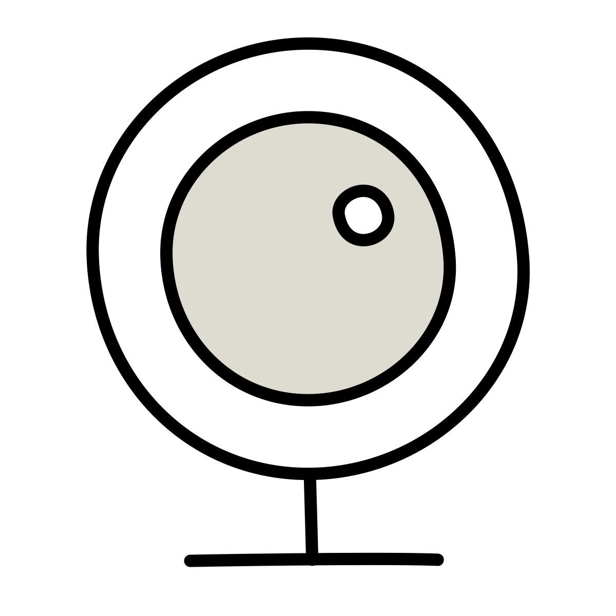 icona webcam claude hand drawn stile